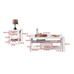 Ensemble de 3 tables basses et tables d'appoint pour salon