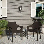 Chaises d'extérieur en résine plastique Cambridge (lot de 2)