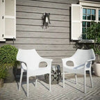Chaises d'extérieur en résine plastique Cambridge (lot de 2)