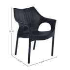 Chaises d'extérieur en résine plastique Cambridge (lot de 2)