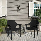 Chaises d'extérieur en résine plastique Cambridge (lot de 2)