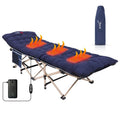 Lit de camp, lit de camp chauffant avec batterie externe 10 000 mAh, robuste, supporte 227 kg - 188 x 67,3 cm