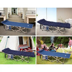 Lit de camp, lit de camp chauffant avec batterie externe 10 000 mAh, robuste, supporte 227 kg - 188 x 67,3 cm