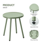 Table de patio Werph Table d'appoint de salon, Table d'appoint ronde Petite table de chevet