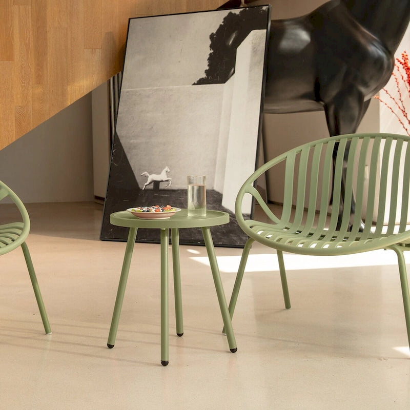 Table de patio Werph Table d'appoint de salon, Table d'appoint ronde Petite table de chevet