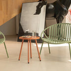 Table de patio Werph Table d'appoint de salon, Table d'appoint ronde Petite table de chevet