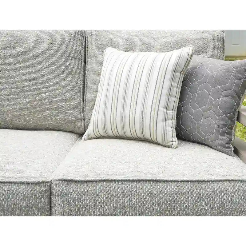 Signature Design by Ashley Hillside Barn Canapé d'extérieur gris/marron avec coussin - 78,88 L x 34 P x 35,38 H