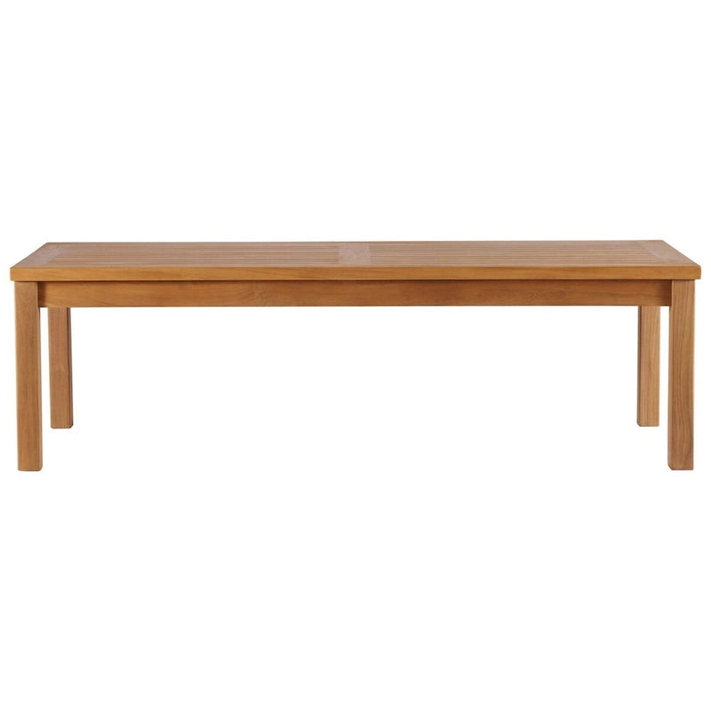 Table basse en bois de teck pour patio Upland