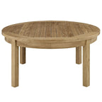Table basse ronde d'extérieur Pocasset en teck par Havenside Home