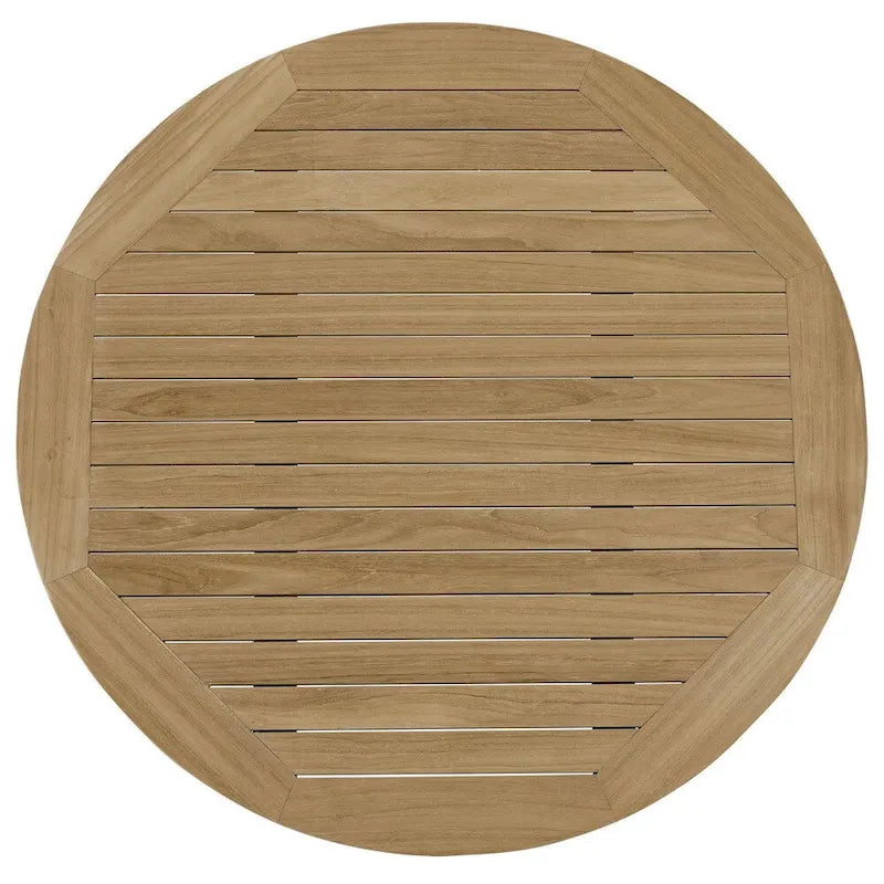 Table basse ronde d'extérieur Pocasset en teck par Havenside Home