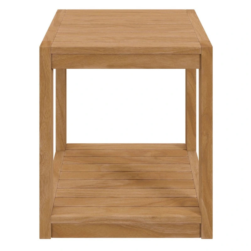 Table d'appoint d'extérieur en teck Carlsbad