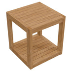 Table d'appoint d'extérieur en teck Carlsbad