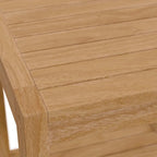 Table d'appoint d'extérieur en teck Carlsbad