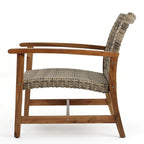 Ensemble de 2 fauteuils de club en osier et bois par Christopher Knight Home