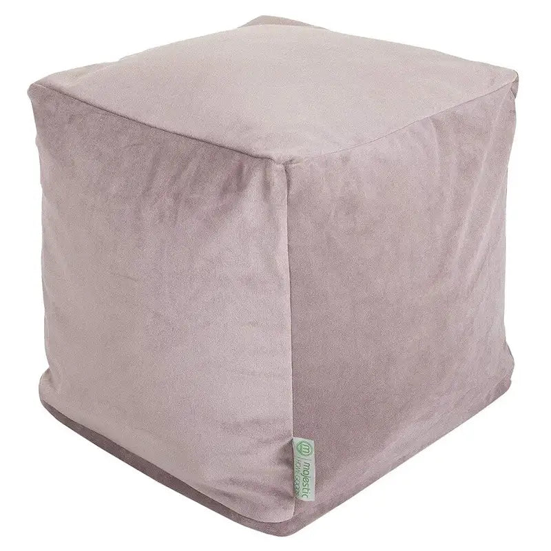 Cube ottoman Majestic Home Goods en velours pour l'intérieur et l'extérieur