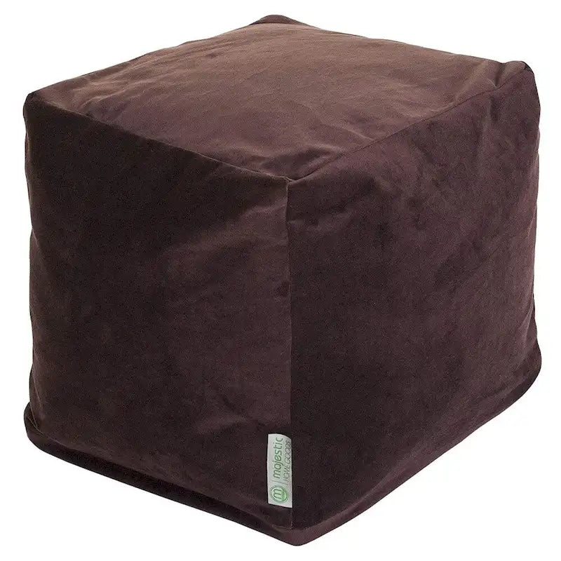 Cube ottoman Majestic Home Goods en velours pour l'intérieur et l'extérieur