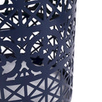 Table d'appoint d'intérieur/extérieur en fer Assisi avec lumière solaire par Christopher Knight Home