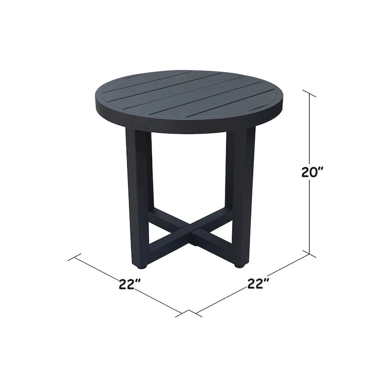 Table d'appoint de patio/terrasse