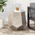Table d'appoint Calgary,Table d'appoint de patio hexagonale 52x47.6cm,Table d'appoint modulable intérieur/extérieur