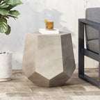 Calgary Accent Table,Hexagon Patio Side Table 20.5Wx18.75H,Modular Design Indoor Outdoor End Table