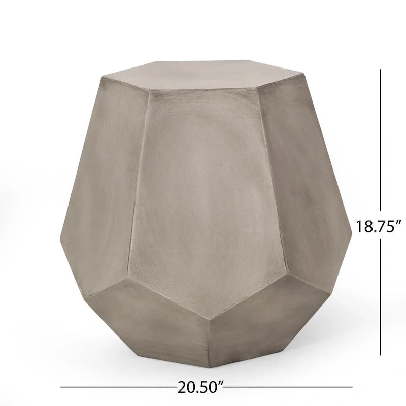 Table d'appoint Calgary,Table d'appoint de patio hexagonale 52x47.6cm,Table d'appoint modulable intérieur/extérieur