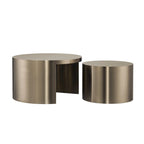 Modern Nesting Table 2 in 1 Gold Coffee Table for Living Room