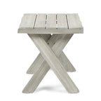 Table d'appoint d'extérieur en bois d'acacia