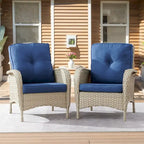 Outdoor Rattan Chair Seating Chairs - Light Beige