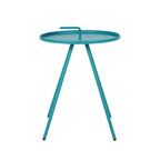 Table d'appoint d'extérieur bleue