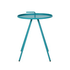 Table d'appoint d'extérieur bleue