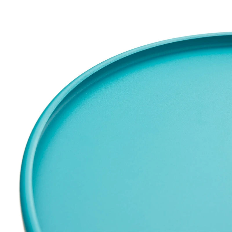 Table d'appoint d'extérieur bleue