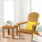 Chaise Adirondack pliante d'extérieur en sapin