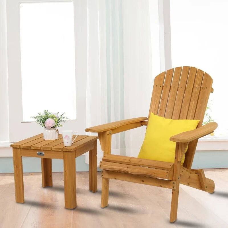 Chaise Adirondack pliante d'extérieur en sapin