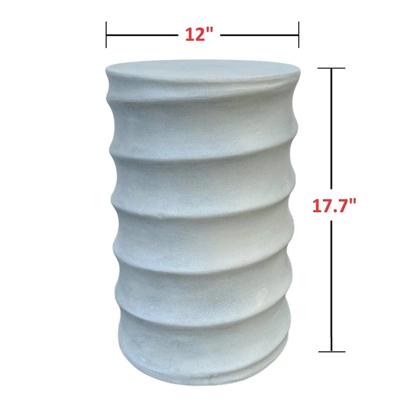 DreamPatio Cary Tabouret d'appoint en béton - 12x17.7
