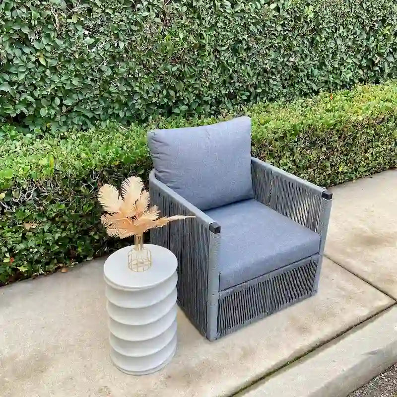 DreamPatio Cary Tabouret d'appoint en béton - 12x17.7