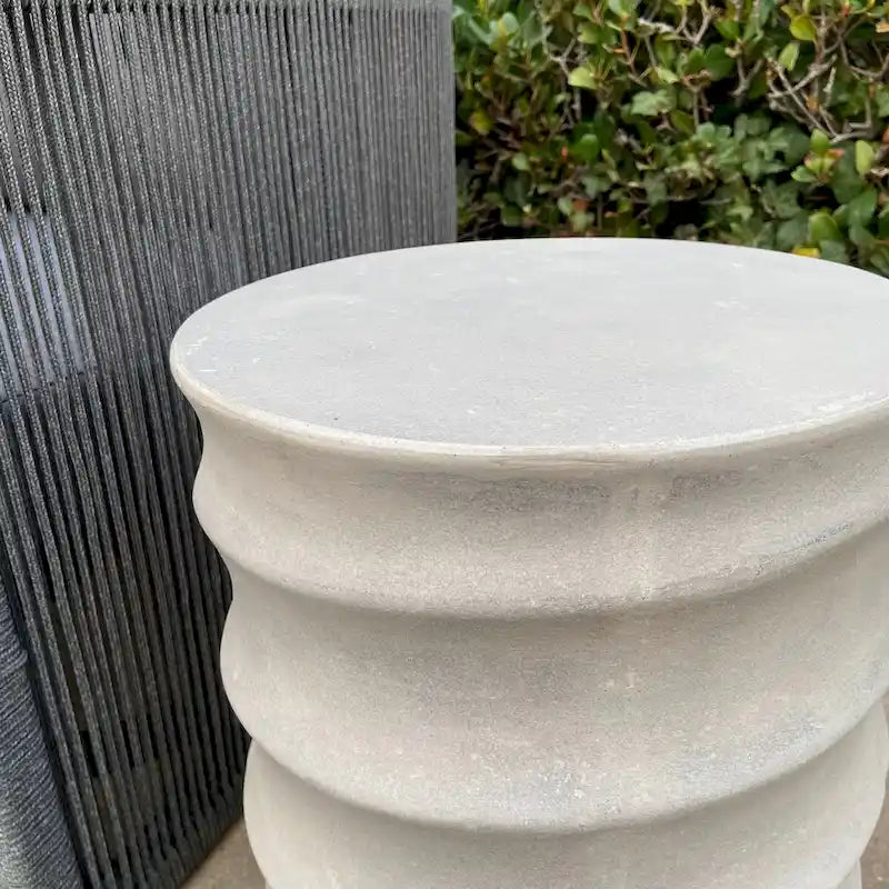 DreamPatio Cary Tabouret d'appoint en béton - 12x17.7