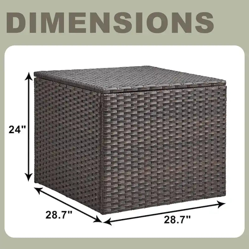 Coffre de rangement extérieur Coffre de rangement pour terrasse