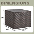 Coffre de rangement extérieur Coffre de rangement pour terrasse
