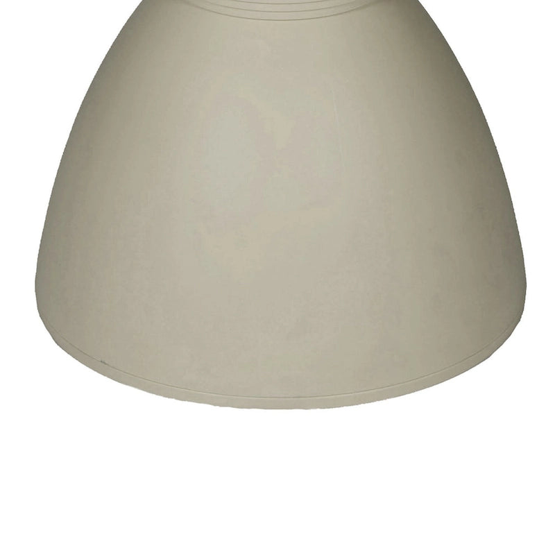 Table d'appoint Niya 43 cm, plateau rond, piedestal, intérieur extérieur, gris