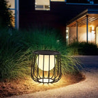 Table de jardin solaire LED illuminée
