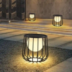 Table de jardin solaire LED illuminée