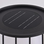 Table de jardin solaire LED illuminée