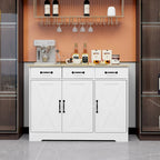 Storage buffet cabinet with 3 drawers and 3 doors