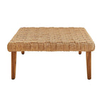 Table Basse Extérieure en Rotin et Osier pour Patio Thames