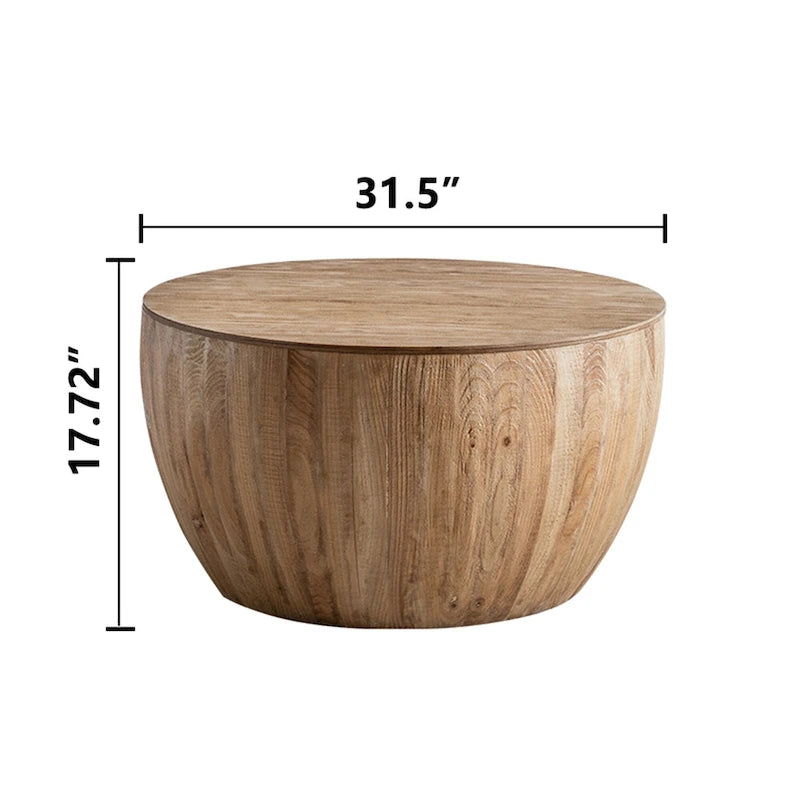 Table basse seau de style vintage - 31,5 po