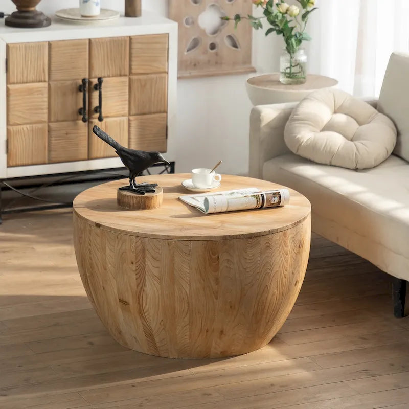 Table basse seau de style vintage - 31,5 po