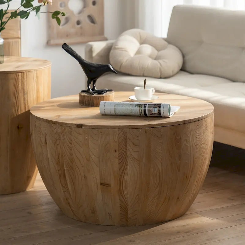 Table basse seau de style vintage - 31,5 po