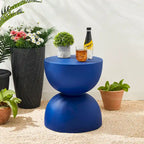 Glitzhome 18H Tabouret de jardin moderne en Faux Terrazzo MGO Support de jardinière - 15.75L X 15.75W X 17.75H