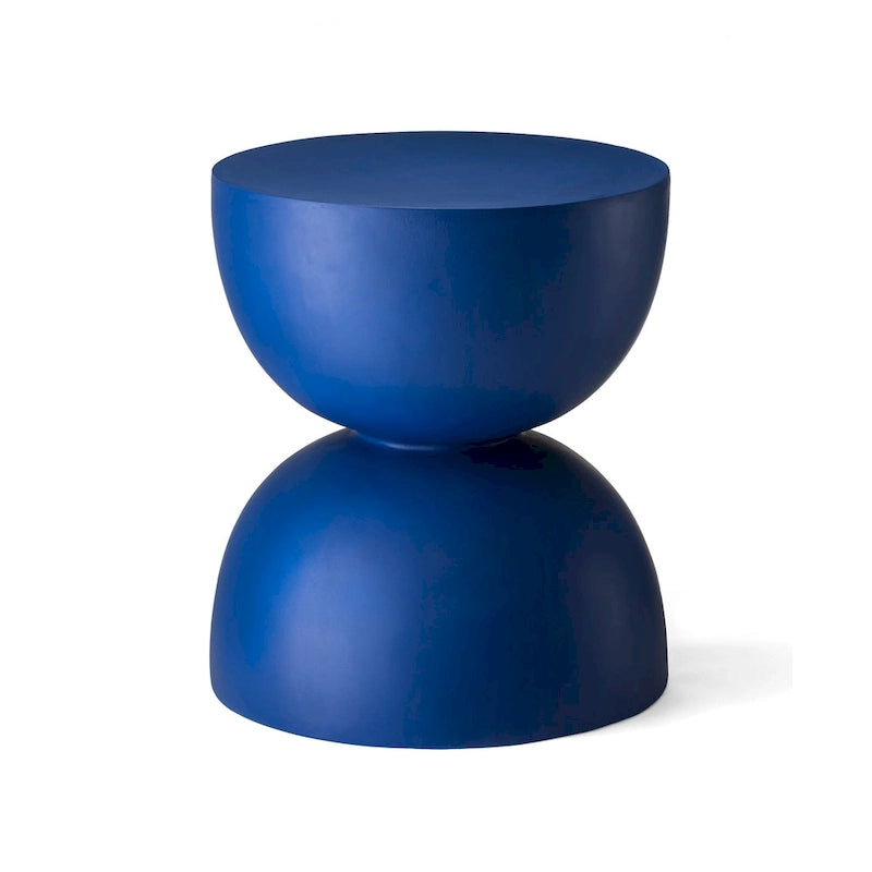 Glitzhome 18H Tabouret de jardin moderne en Faux Terrazzo MGO Support de jardinière - 15.75L X 15.75W X 17.75H
