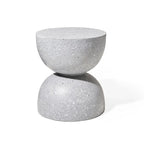 Glitzhome 18H Tabouret de jardin moderne en Faux Terrazzo MGO Support de jardinière - 15.75L X 15.75W X 17.75H